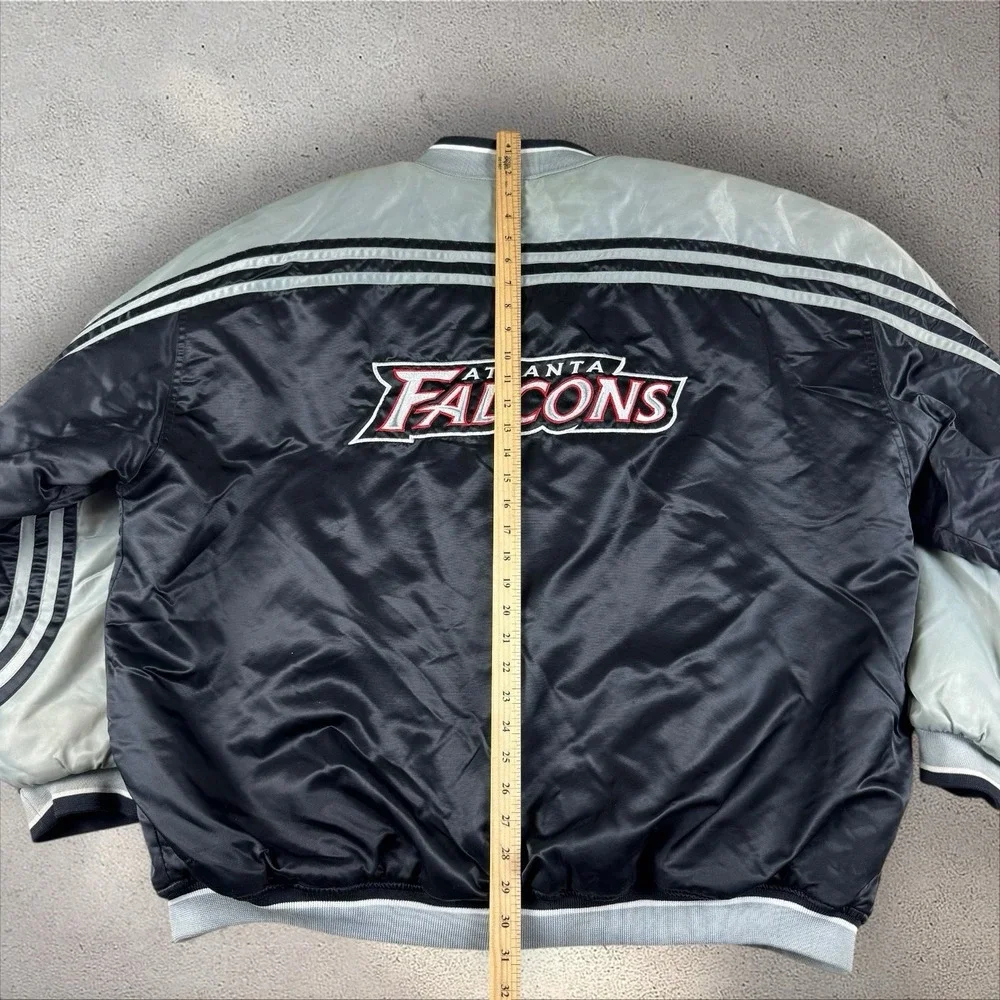 Vintage NFL Puma Atlanta Falcons Satin Bomber Jacket Men's‎ XXL Old Logo 90s